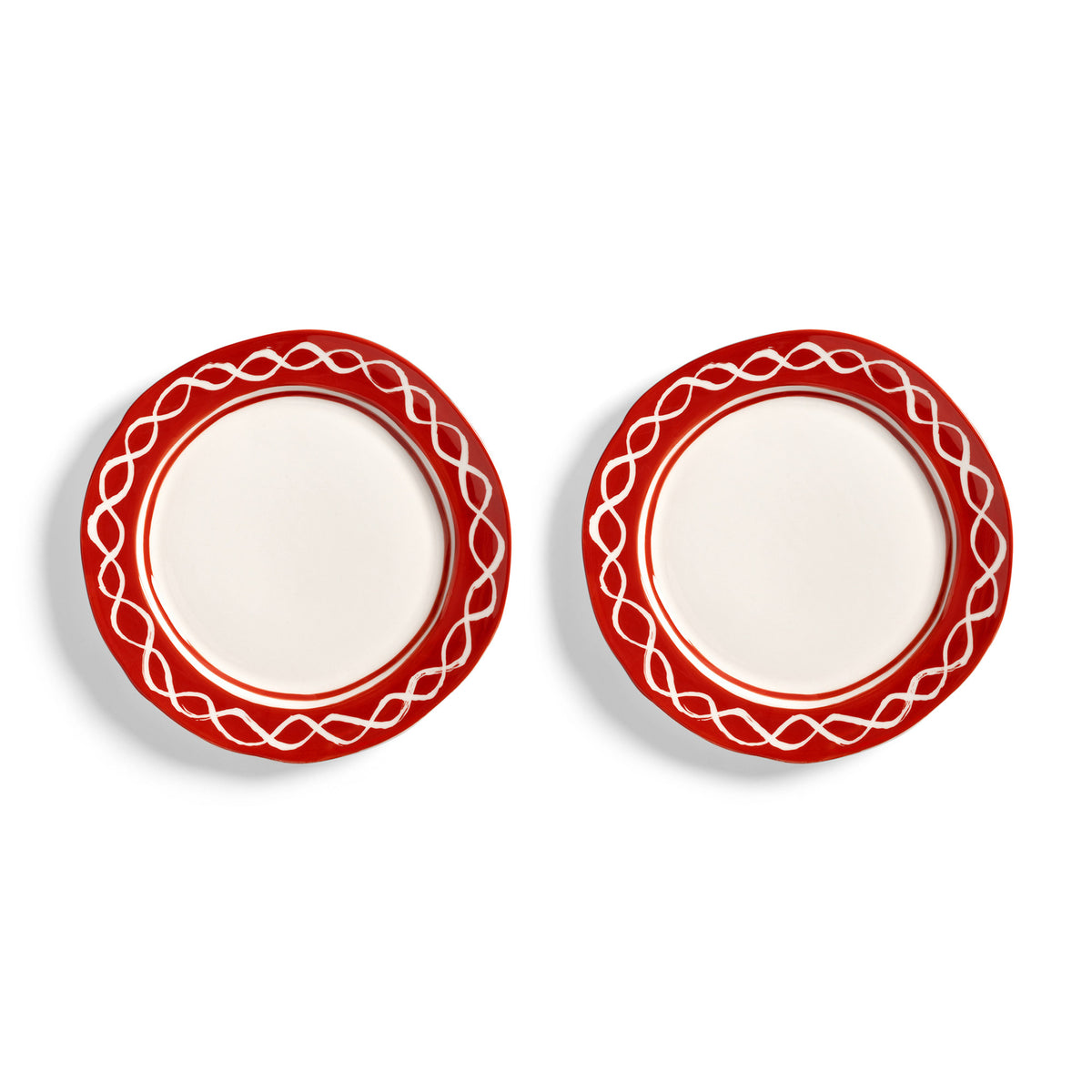 &amp;klevering - Festivo Teller (2er-set) | red