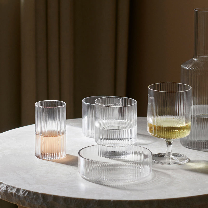 Ferm Living - Ripple Trinkgläser (4er-Set)