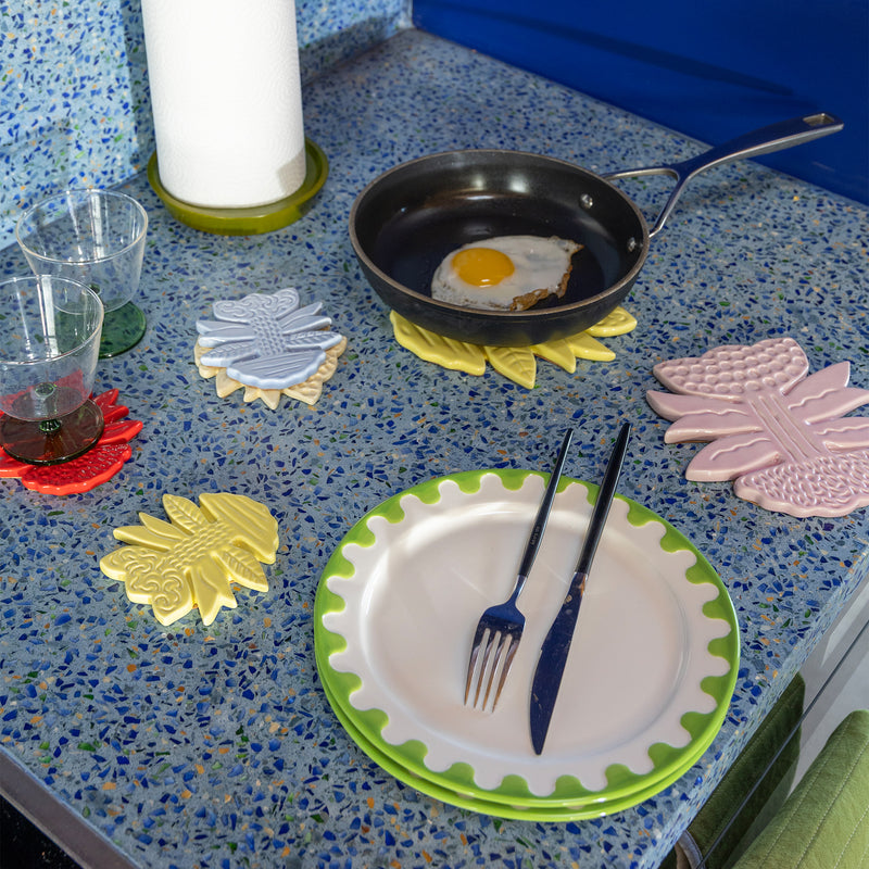 &amp;klevering - Blume Topfuntersetzer