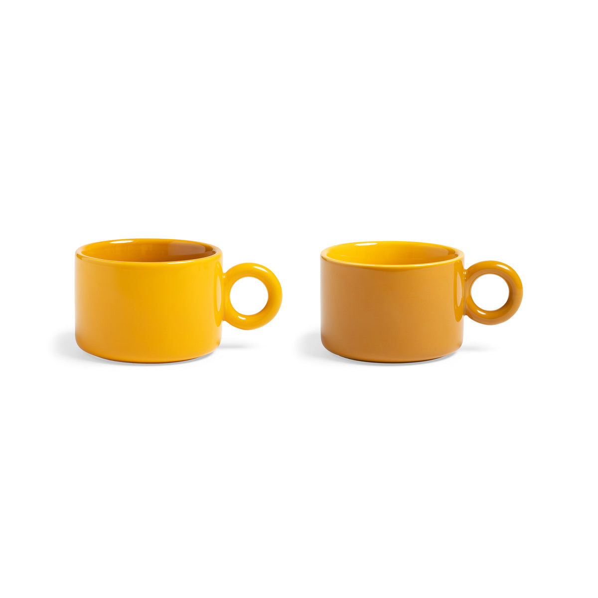 &amp;klevering - Chiquito Tasse (2er-Set) | ocker