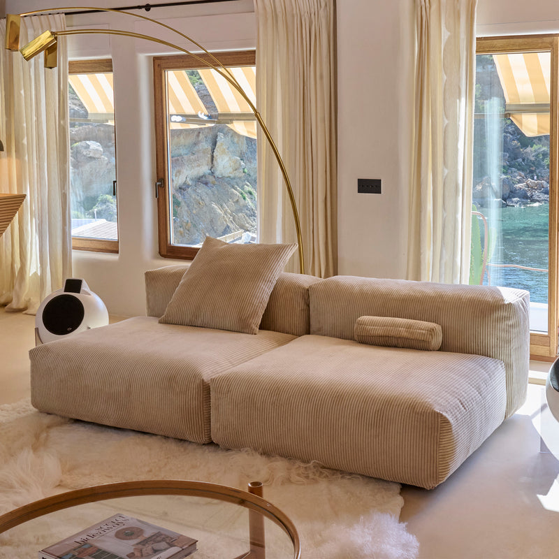 vetsak - Sofa Set 01 Large | Cord Velours sand