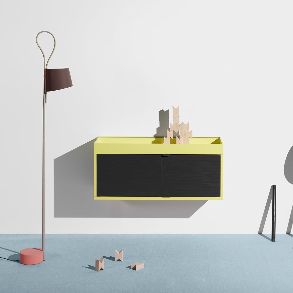 New Order WallMounted Shelf by Hay in the design shop