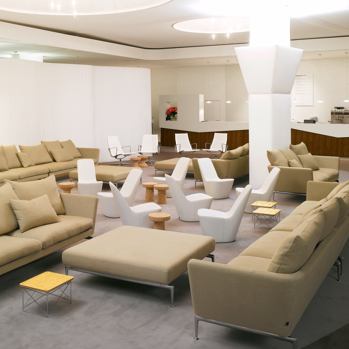 Cork stool by Vitra in the home design shop