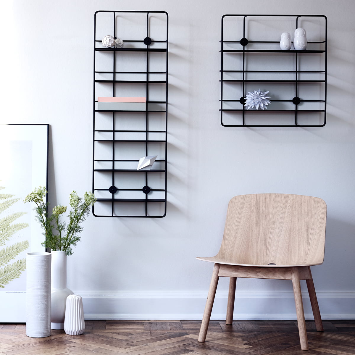 Buy the Coupé vertical wall shelf by Woud