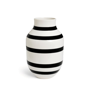 Kähler Design Vase Omaggio Schwarz 20cm 